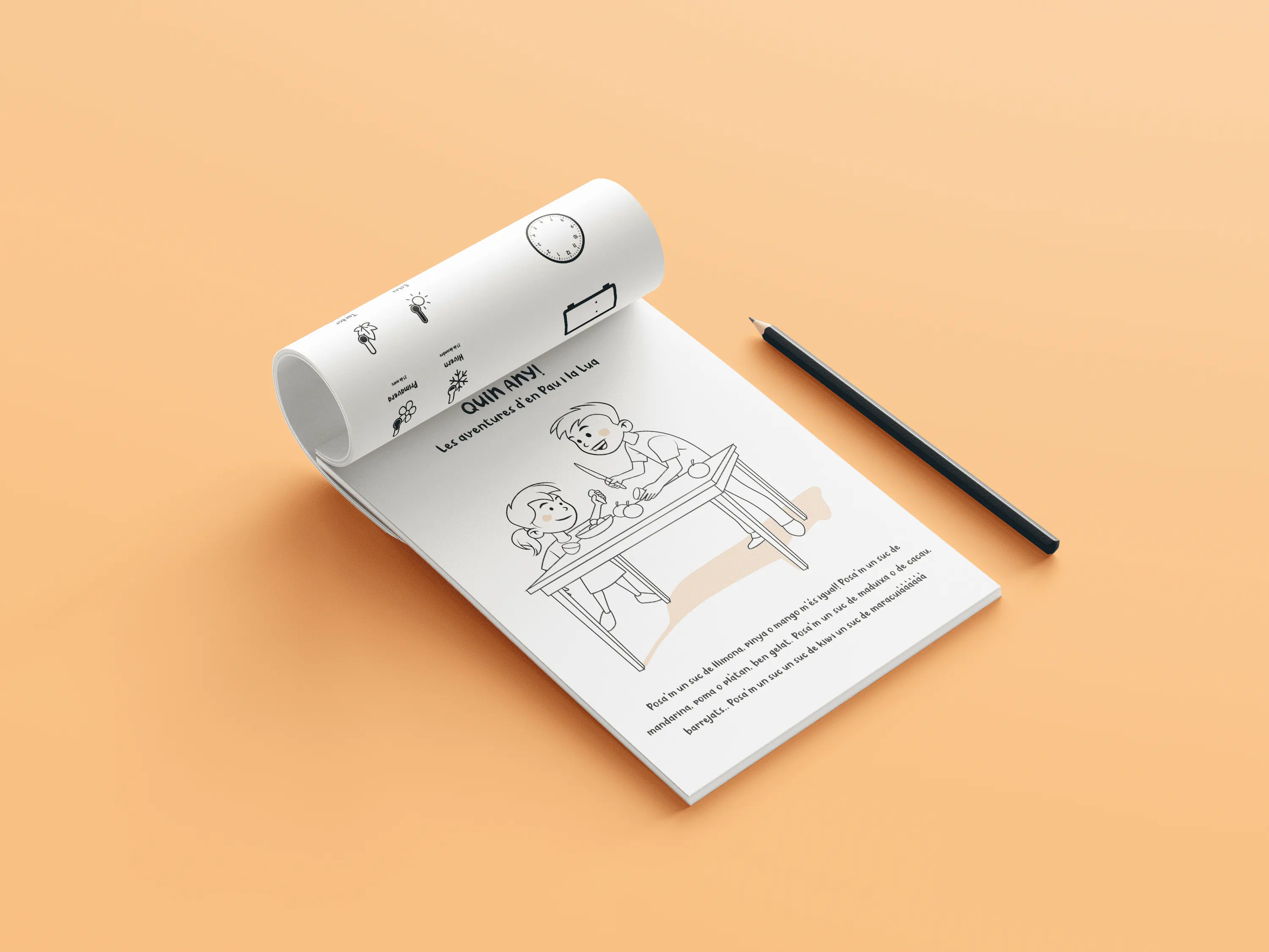 Cuaderno infantil ilustrado Quin Any